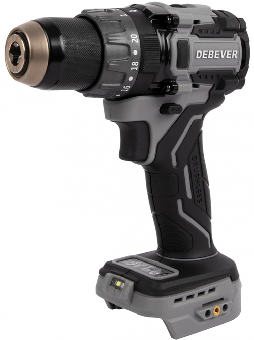 DBE-7332C Дрель-шуруповерт аккумуляторная DeBever бесщеточная, ударная, 85Nm, 20+3, 13мм, 20В