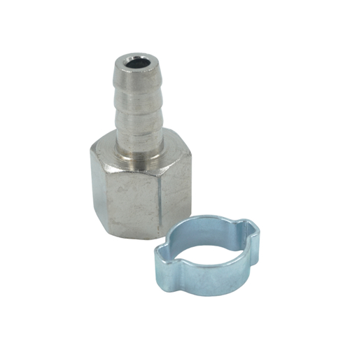 OPT-73010HF Штуцер пневматический ёлочка с обжимным кольцом, внутренняя резьба 3/8", 10 мм