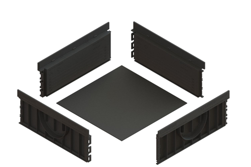 Дождеприемник PolyMax Basic пластиковый 300х300 h120