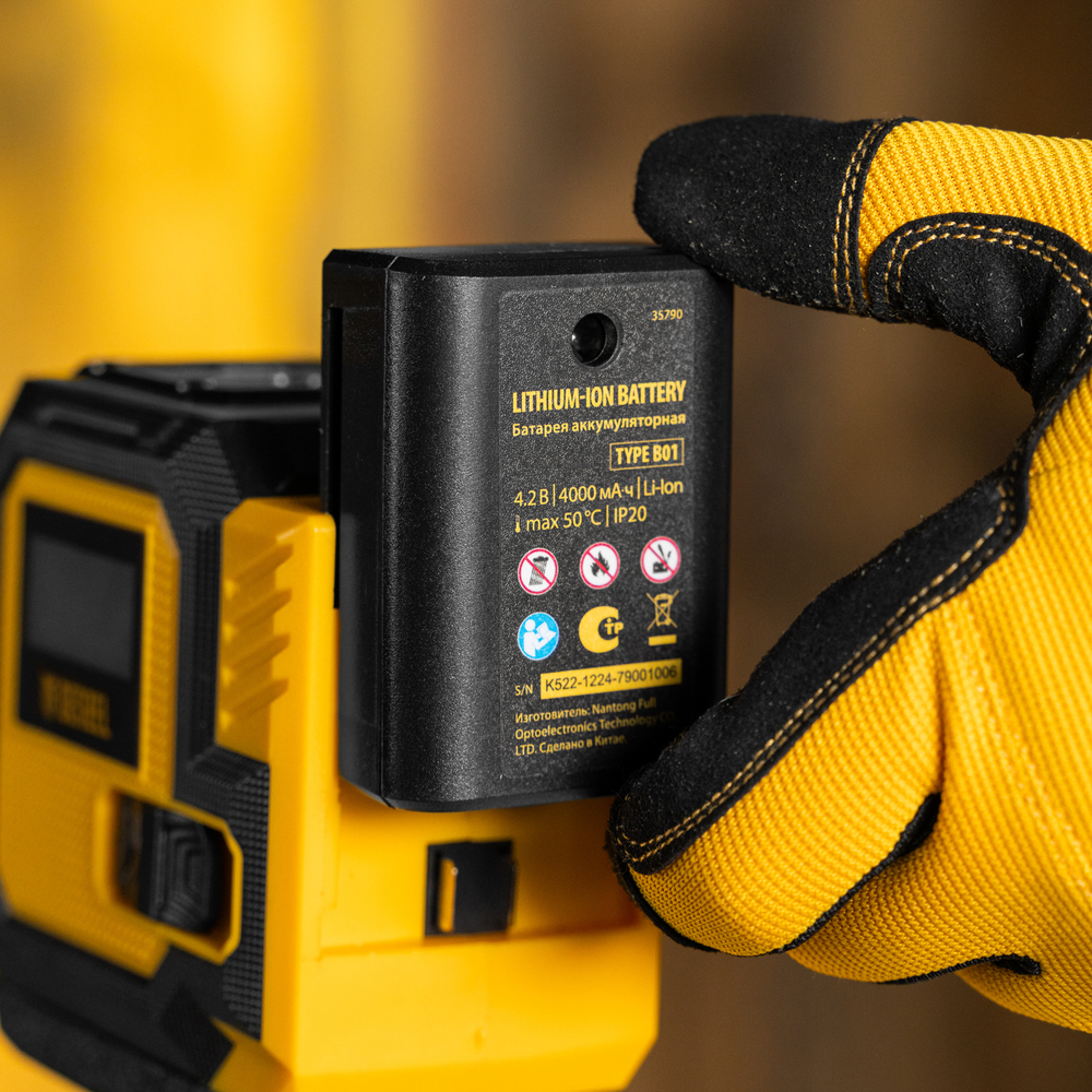 Батарея аккумуляторная для лазерного уровня Type B01, 4,2 В, 4000 мАч Denzel