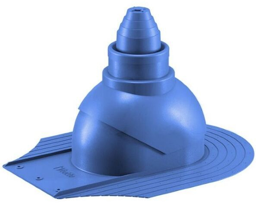 Антенный выход для мягкой кровли при монтаже 335\250\292 синий RAL 5005