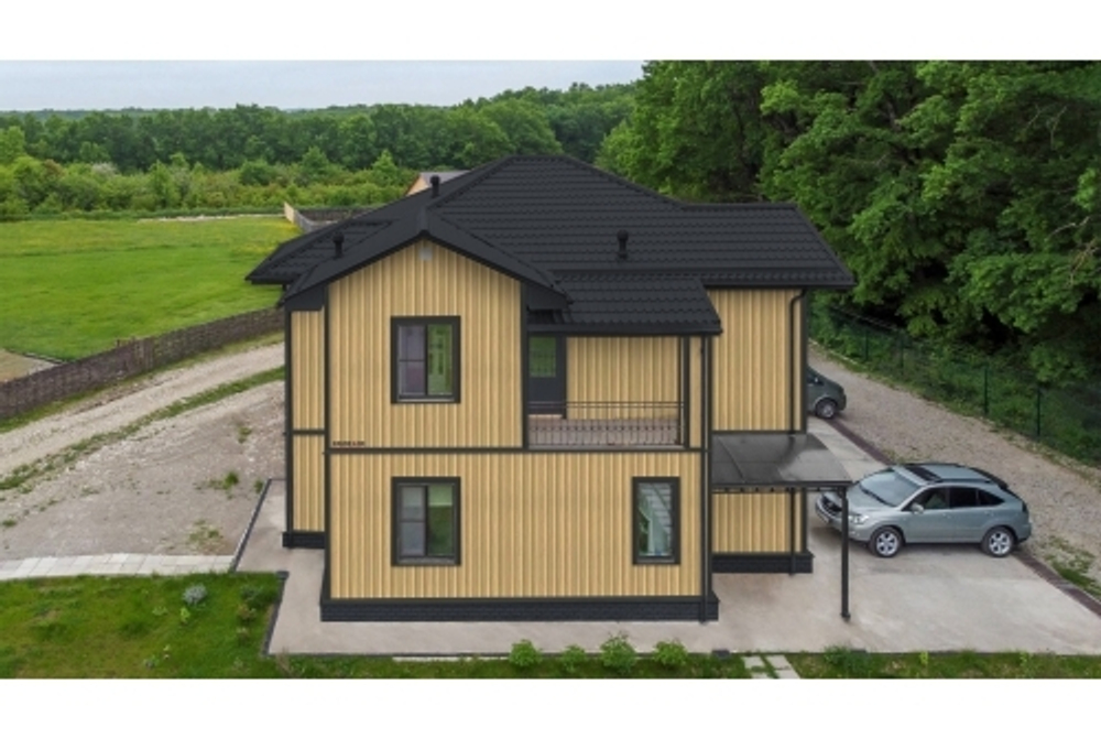 Металлочерепица классик 0,5 Satin Matt RAL 7024 мокрый асфальт