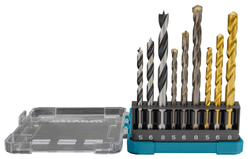 Набор сверл по камню, дереву и металлу, 9 шт Makita D-71962