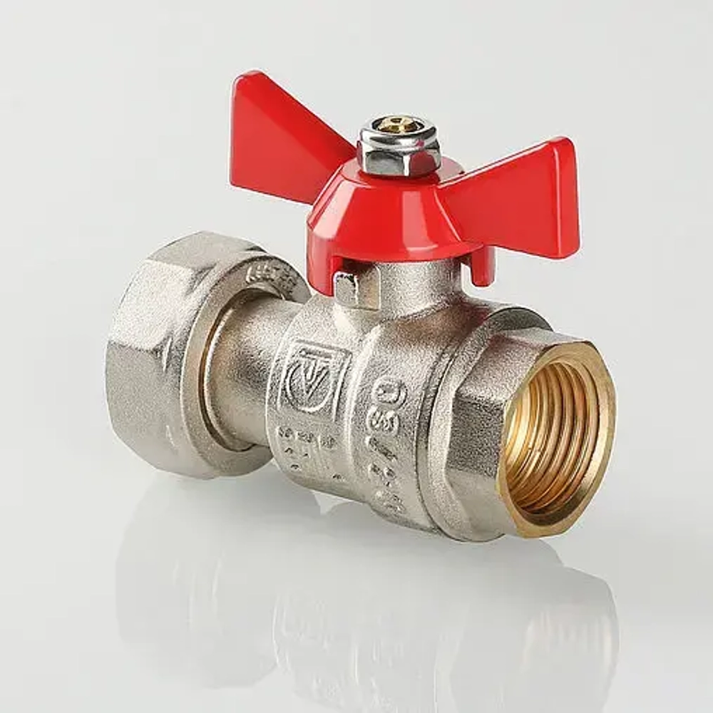 Кран шаровый с накидной гайкой ½"в x ¾"нг Valtec VT.241.N.0405