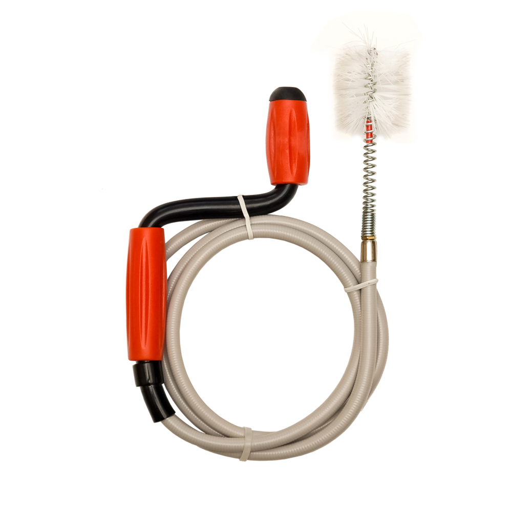 Спираль Крокочист 8х1,5 в виниловой оплетке с ершиком и рукояткой