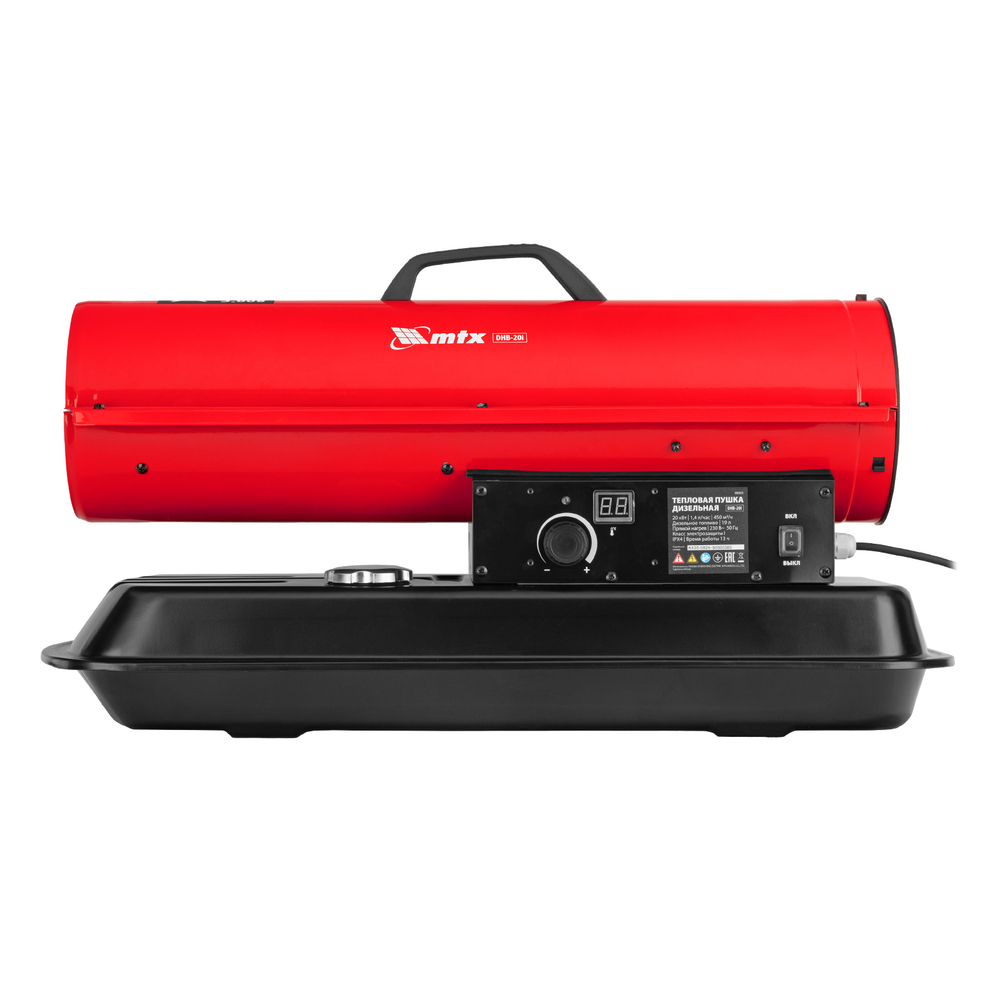 Дизельная тепловая пушка DHB-20i, 20 кВт, 450 м3/ч, прямой нагрев, термостат MTX