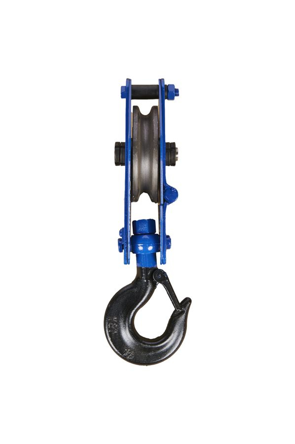 Блок монтажный однорольный с крюком TOR 1 т с откидной щекой (S)*