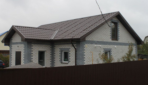 Кирпич облицовочный силикатный Поревит лицевой утолщенный пустотелый серый