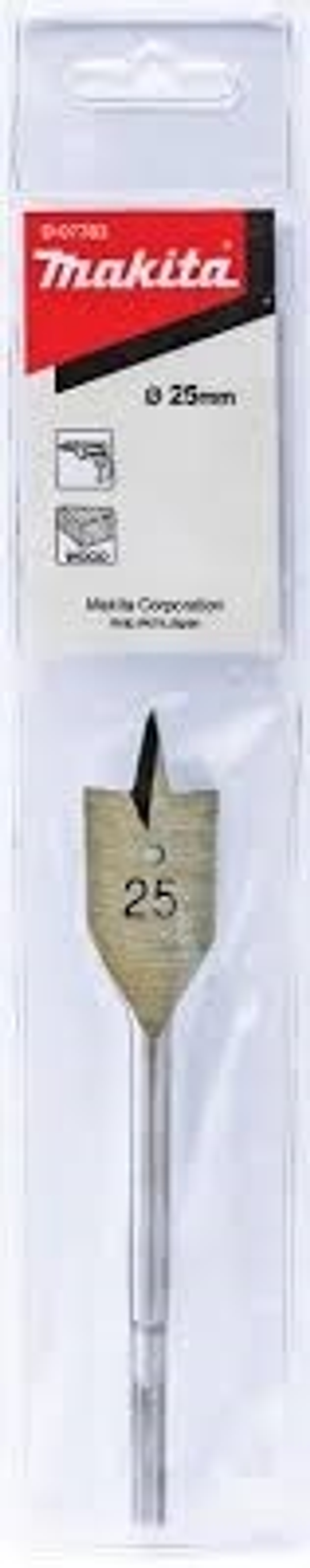 Сверло плоское резцовое по дереву 25х150 мм Makita D-07783