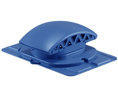 Вентилятор подкровельного пространства с универсальным проходным элементом, черепаха 460/352/145 синий RAL 5005