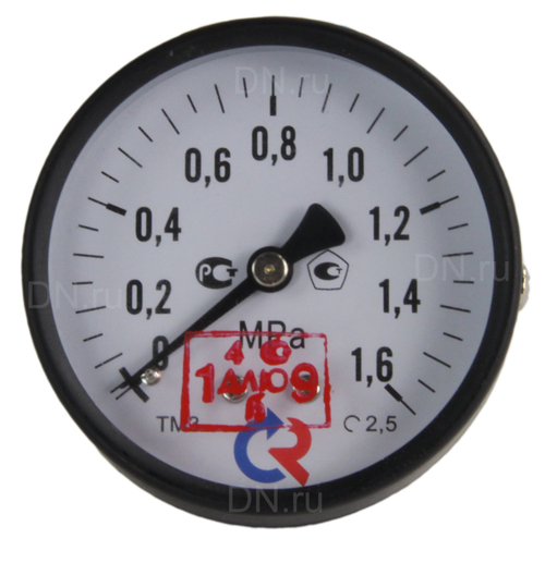 Манометр осевой Росма ТМ-31GТ.GG (G-1МПа) Дк63 G1/4″ корпус 63 мм, присоединение G1/4″