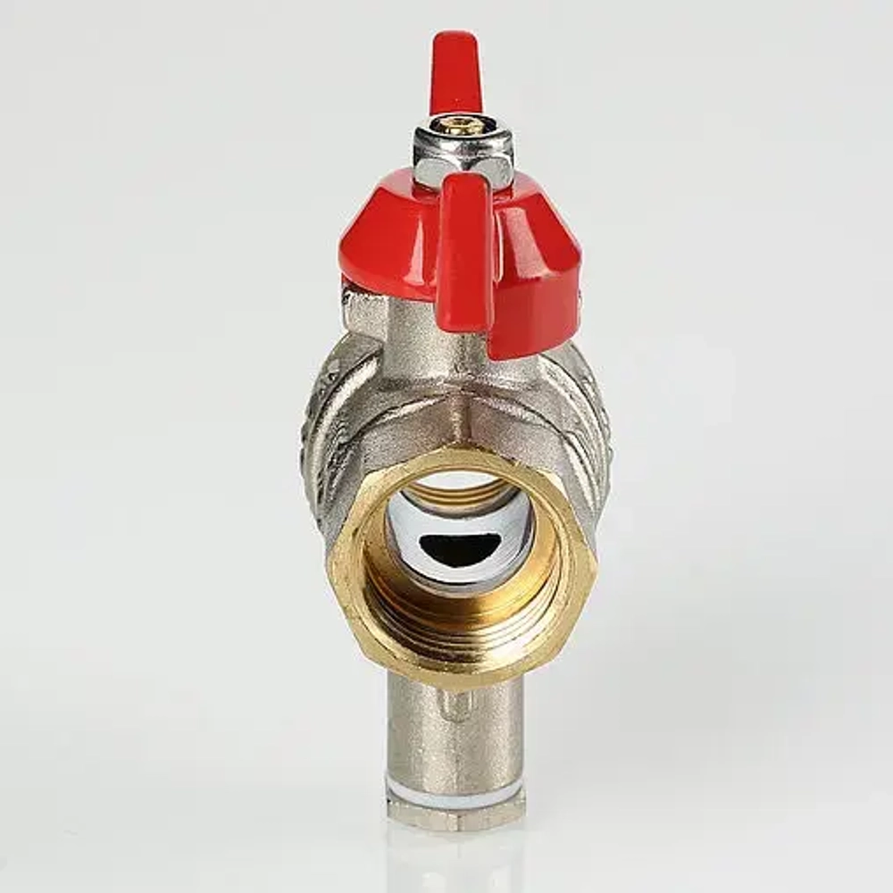 Кран шаровый для подключения датчика температуры ½"в x ½"в Valtec VT.247.N.04