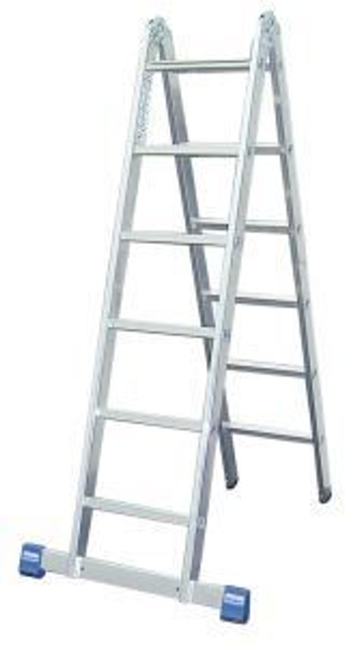 STABILO Шарнирная двусторонняя стремянка, 2 х 6 перекладин