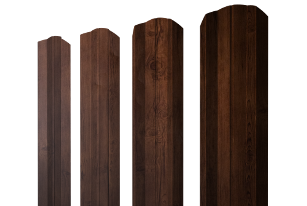 Штакетник М-образный А фигурный 0,45 Print-Double Premium Cherry Wood Fresh