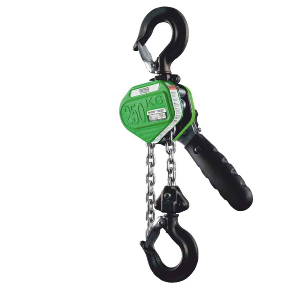 Таль ручная рычажная HITCH LHM104-G МИНИ, 0.25 т, 3 м. Гальваническая цепь