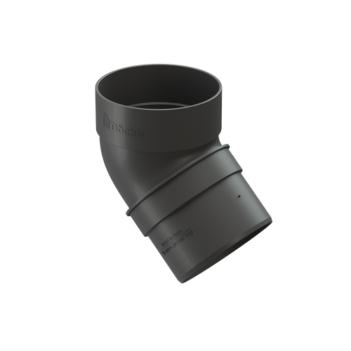 Колено водосточное 45˚ Standard, серый