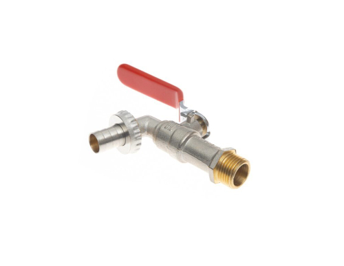 Ридан BVR-CR 065B8300RG — Кран шаровой ГОСТ спускной под шланг PN10 DN15; Т -20 ℃ ...+95 ℃; материал корпуса латунь