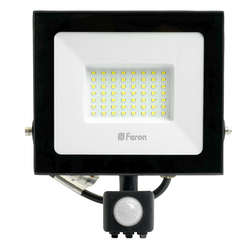 Светодиодный прожектор Feron с датчиком LL-908 IP44 50W 6400K 29558