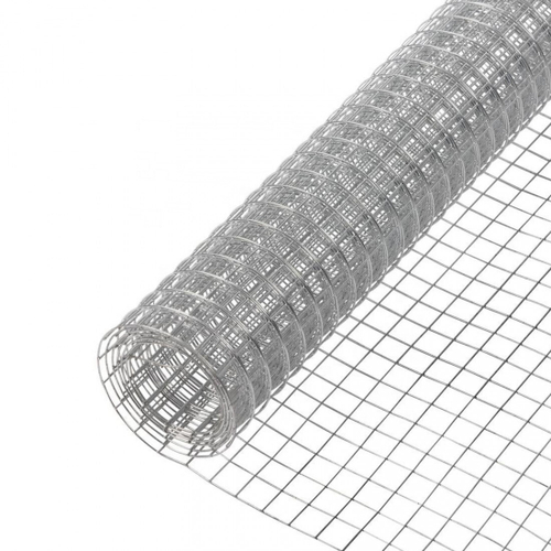 Сетка сварная оцинкованная ячейка 6х6 мм D0,6 мм 1х15 м, рул