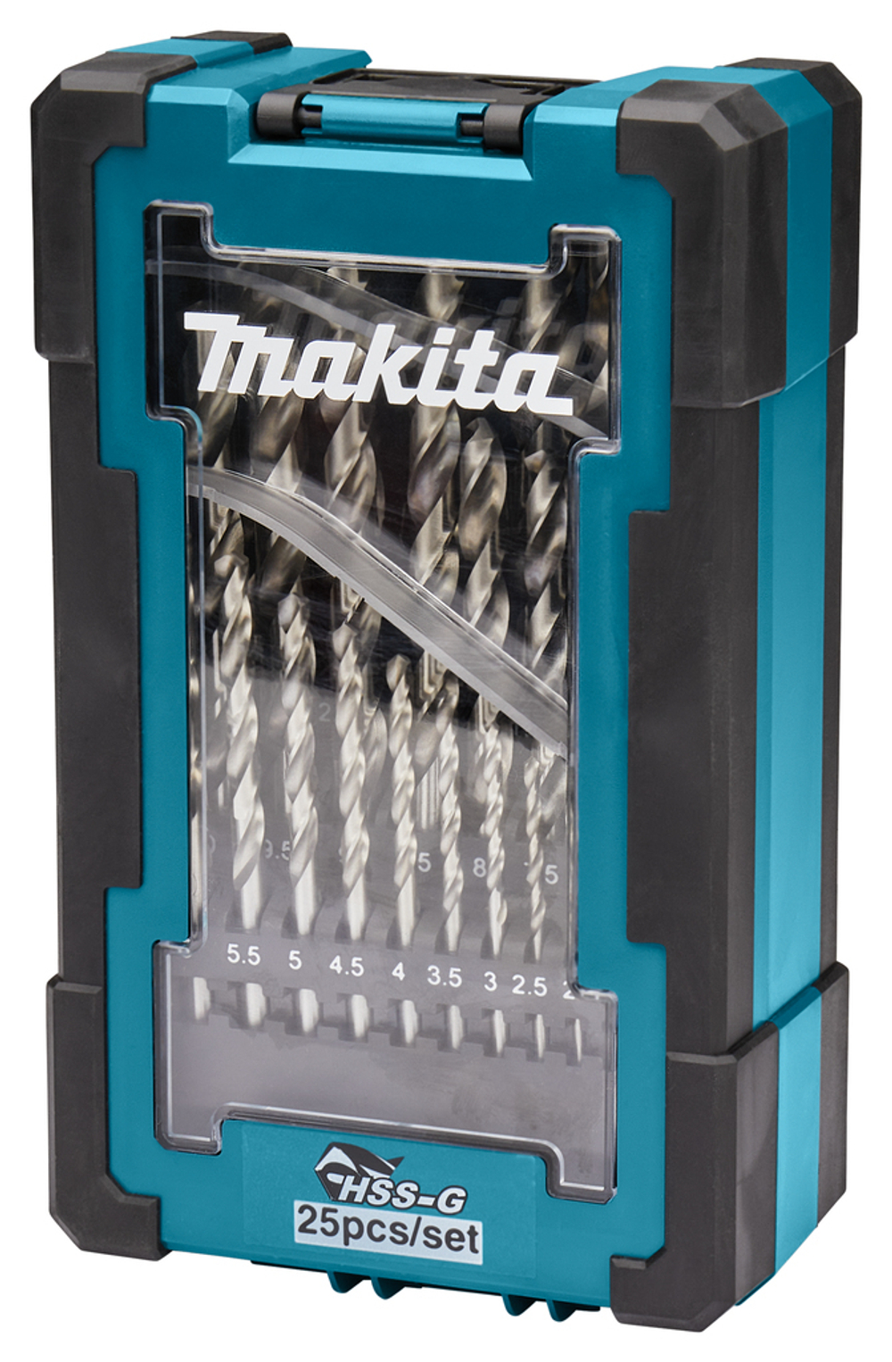 Набор сверл по металлу HSS-G (1-13 мм, шаг 0.5 мм) 25 шт Makita D-67555