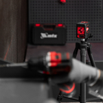 Лазерный уровень QBC RED Pro SET, 10 м, красный луч, батарейки, штатив MTX