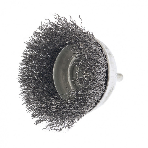 Щетка для дрели, 75 мм, "чашка" со шпилькой, витая проволока Сибртех