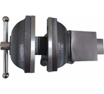 Слесарные тиски GRIFF 100 мм, серия PRO, поворотные, стальные, с наковальней g164024