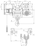 Таль электрическая канатная SH 50 H 6 УСВ 5,0т 6м Euro-lift