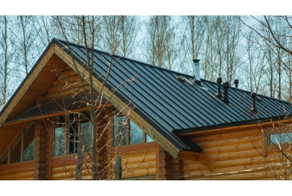 Кликфальц Grand Line 0,5 Satin с пленкой на замках RAL 7024 мокрый асфальт