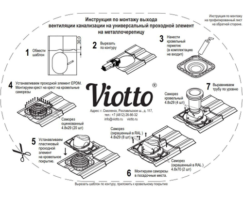 Выход вентиляции канализации для мягкой кровли при монтаже 469\370\423 серый графит RAL 7024