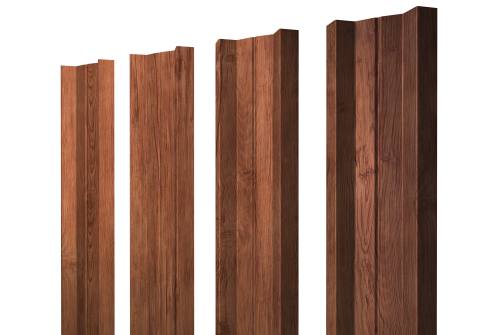 Штакетник М-образный А с прямым резом 0,45 Print Premium Rowan Fresh TwinColor