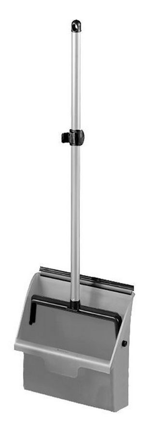 Совок Clip, с и алюм. ручкой, серый