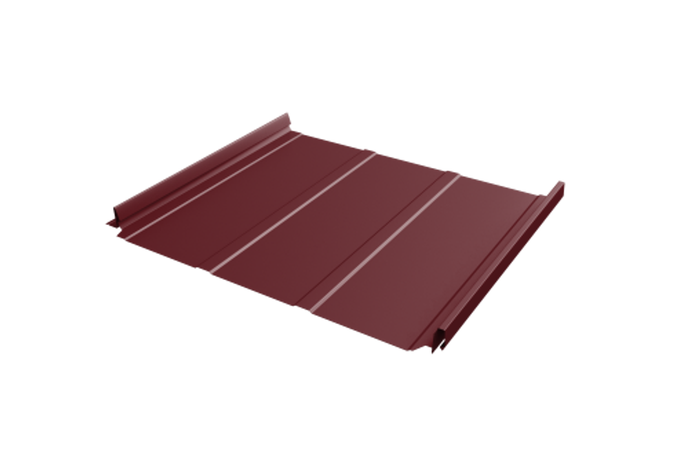 Кликфальц Pro Line Grand Line 0,5 Satin Matt с пленкой на замках RAL 3005 красное вино