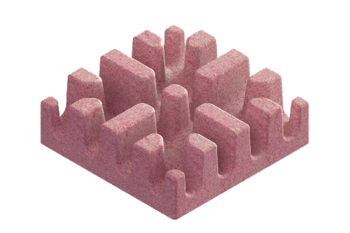 Модуль Х-образного соединения лотков 150х150 красный