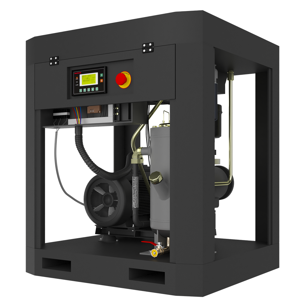 HRS-942100 Винтовой компрессор с ременным приводом Harrison: 2100 л/мин, 10 бар, 15 кВт