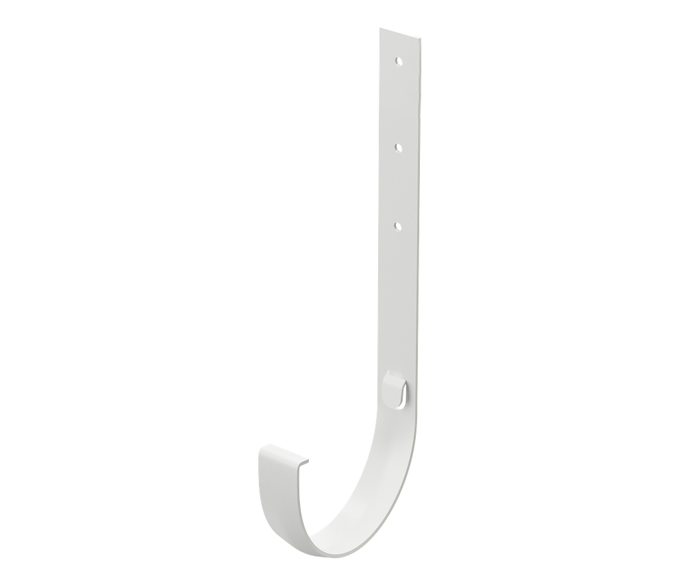 Кронштейн желоба металлический Standard, белый