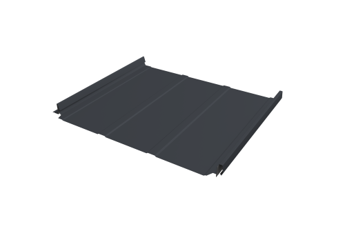 Кликфальц Pro Line Grand Line 0,5 GreenCoat Pural BT, matt с пленкой на замках RR 33 черный (RAL 9004 сигнальный черный)