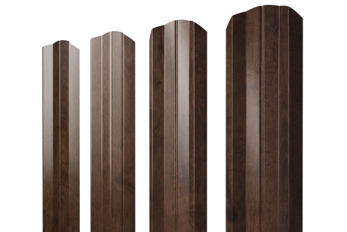 Штакетник М-образный А фигурный 0,45 Print-Double Elite Antique Wood