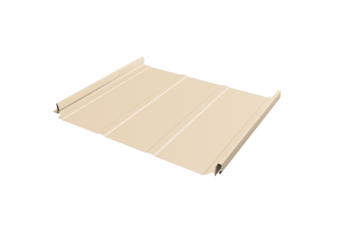 Кликфальц Pro Line Grand Line 0,5 Satin с пленкой на замках RAL 1015 светлая слоновая кость