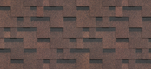 Гибкая черепица Standard, Тетрис, Коричневый