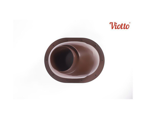 Выход вентиляции канализации для готовой мягкой и фальцевой кровли 335\250\423 коричневый RAL 8019