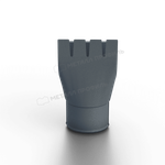 Воронка выпускная МЕТАЛЛ ПРОФИЛЬ Foramina Freeze D125/100 Grey