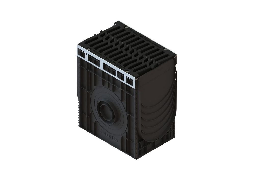 Пескоуловитель сборный PolyMax Drive DN300 H616 с чугунной решеткой &quot;шина&quot; E600 (к-т)