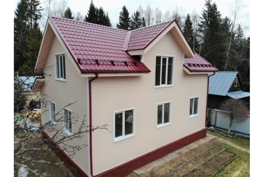 Металлочерепица классик 0,5 Satin RAL 3005 красное вино