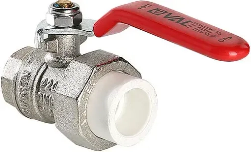 Кран шаровый с переходом на пп трубу 20мм x ½"в Valtec VTp.742.0.02004