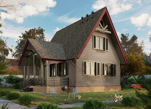 Ламинированная черепица Серия Dragon Standard, окисленная медь