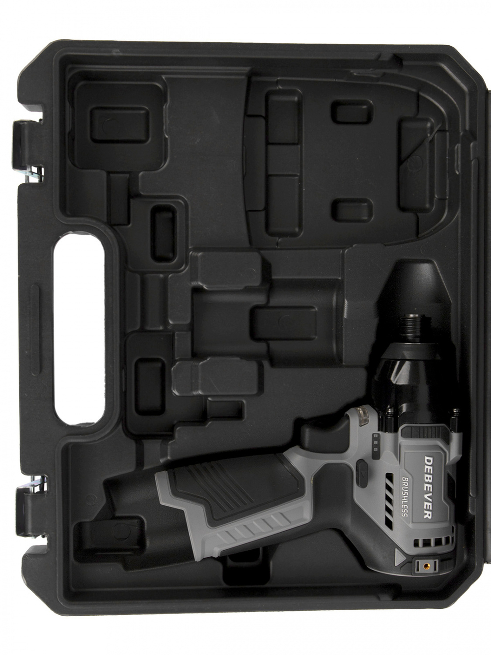 DBE-7361C Винтоверт аккумуляторный DeBever бесщеточный, ударный, шестигранник 1/4", 140Nm, 12В