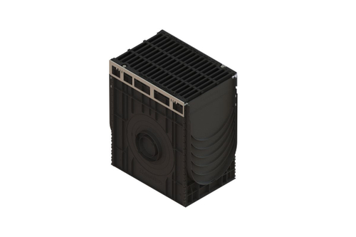 Пескоуловитель сборный PolyMax Drive DN300 H616 с чугунной щелевой решеткой C250 (к-т)