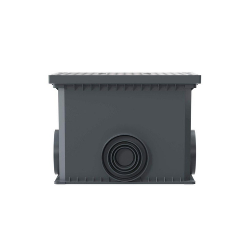 Смотровой переходной колодец с крышкой для двустенных труб,335х240х255 025002 DKC (ДКС) DKC (ДКС)