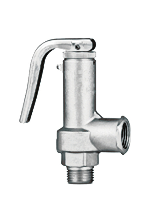 Клапан предохранительный ПРЕГРАН КПП 495-05-36-ОМ3 Ду15 1/2″ Ру36 полноподъемный резьбовой, корпус - бронза, НР/ВР, со свободным истечением